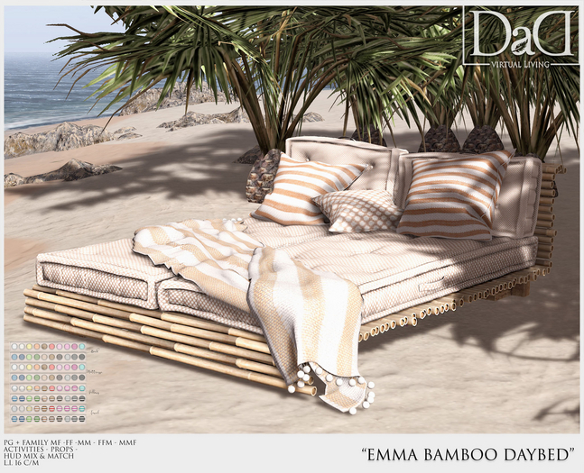 DaD - Emma Bamboo DayBed - PG+FAMILY