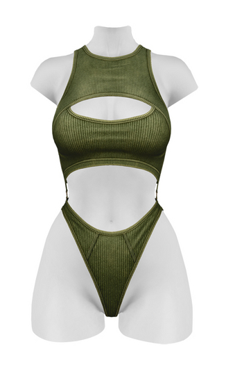 erratic / alia - bodysuit / olive (Maitreya LaraX, Lara PetiteX / Legacy Classic + Perky / eBody Reborn)