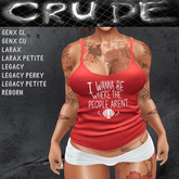I wanna be where the people aren't Women's Tank (WT1) <Wear Me>