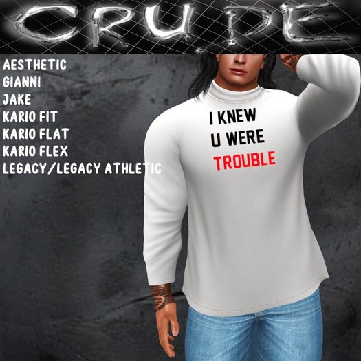 I knew you were trouble Men's Turtle (MTN)  <Wear Me>
