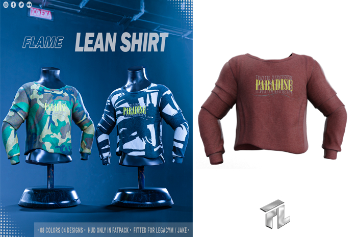 Flame Lean Shirt Red