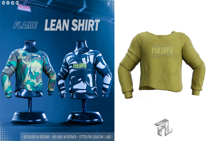 Flame Lean Shirt Yellow