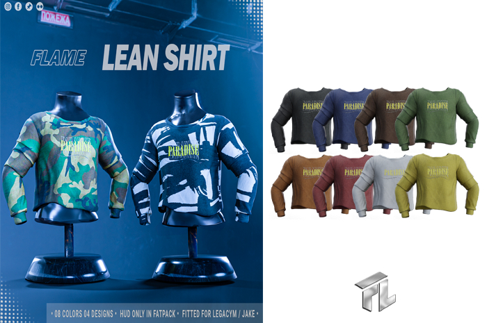 Flame Lean Shirt FATPACK