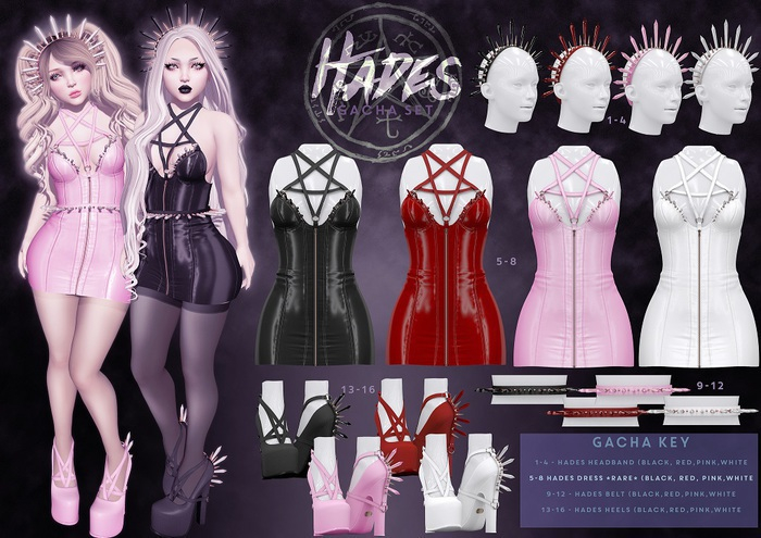 Violent Seduction - Hades Dress (Red) RARE
