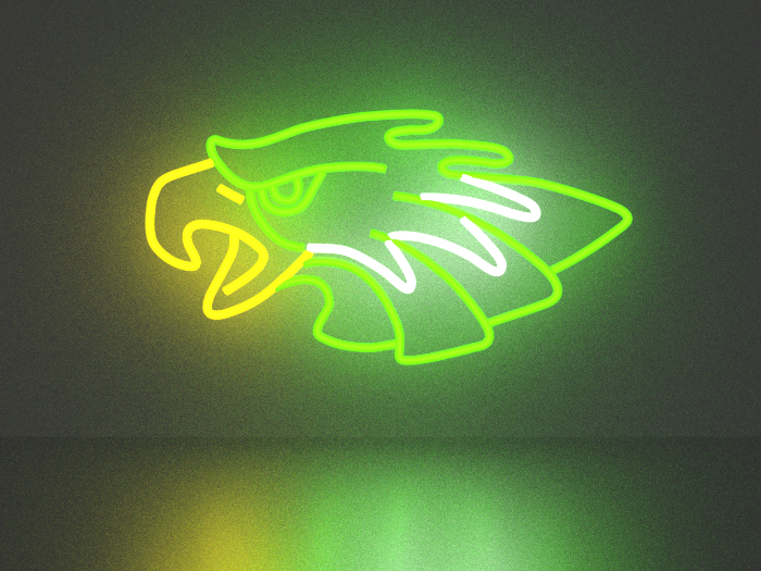 Eagle neon sign Full Permission