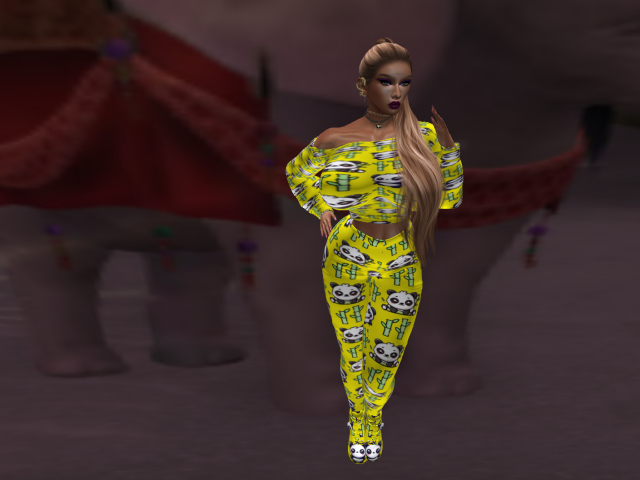 KOKO'S CLOSET PANDA OUTFIT YELLOW