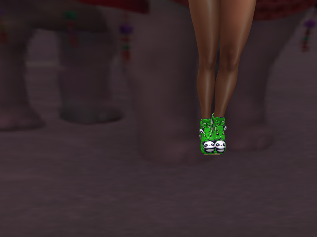 KOKO'S CLOSET PANDA SHOES GREEN