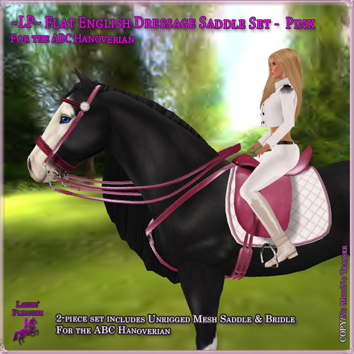 ~LP~ Flat English Set (BOXED) ABC Hanoverian Pink