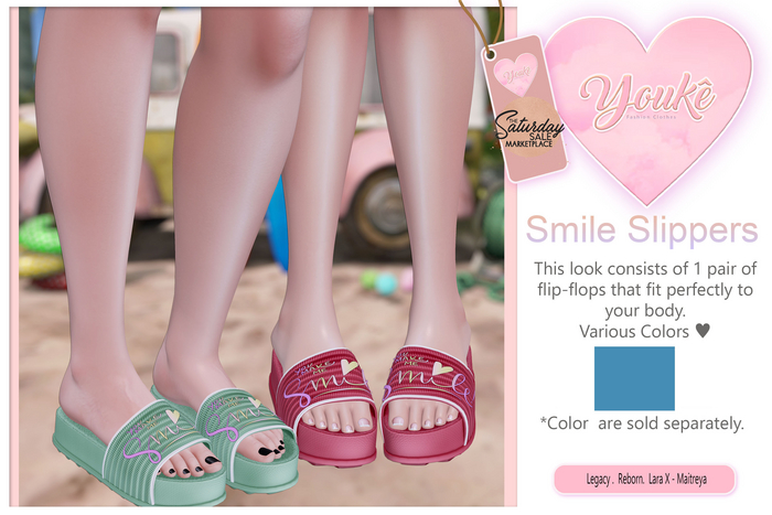 .:: Youke.::Smile Slippers Blue