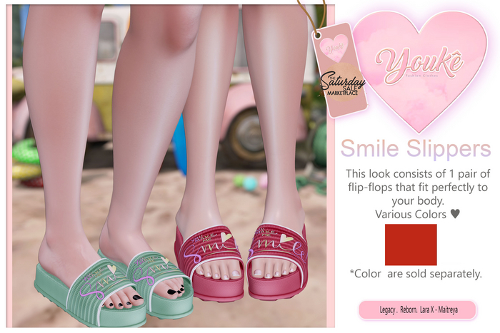.:: Youke.::Smile Slippers Red