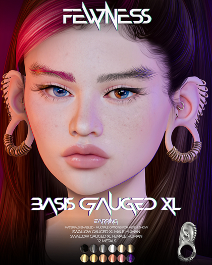 Fewness - Basis Gauged Earring XL