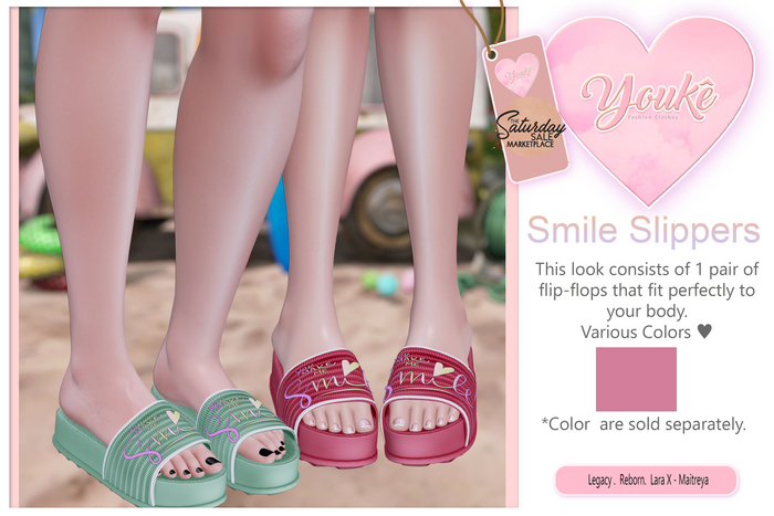 .:: Youke.::Smile Slippers Rose