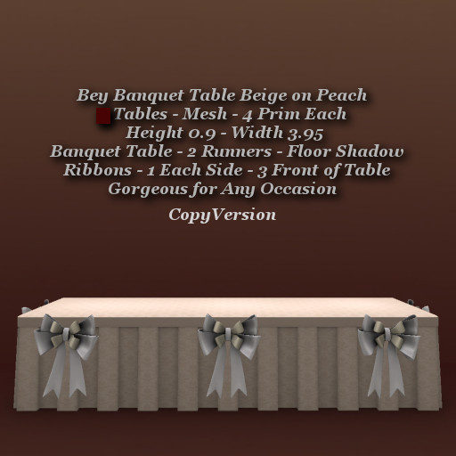 Bey Banquet Table Beige