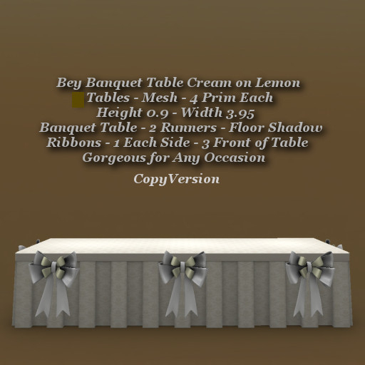 Bey Banquet Table Cream