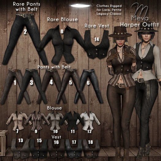 8.Meva Harper Blouse Black Dirty RARE