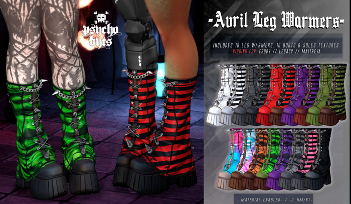 .{PSYCHO:Byts}. Avril Leg Warmers
