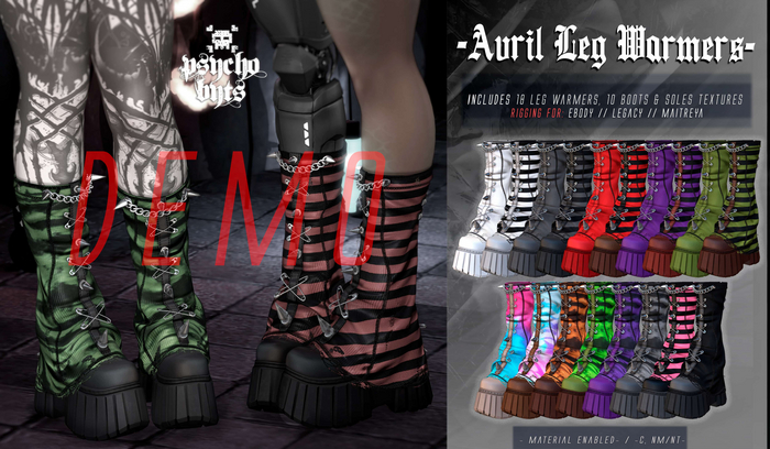 .{PSYCHO:Byts}. Avril Leg Warmers - DEMO