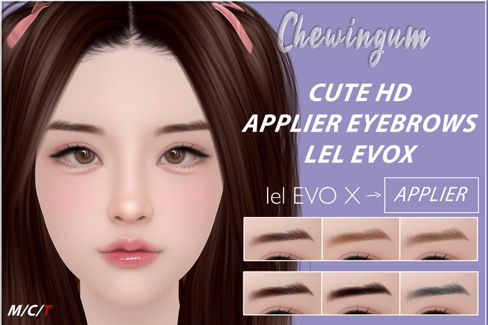 Chewingum CUTE HD APPLIER EYEBROWS LEL EVOX BOX
