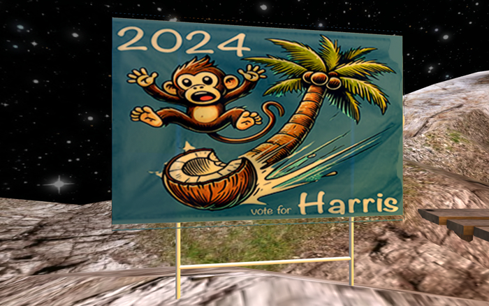 Harris Coconut Yard Sign