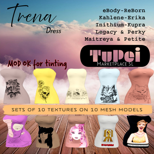 TuPei  Trena Dress - Set of 10 for Maitreya-Lara