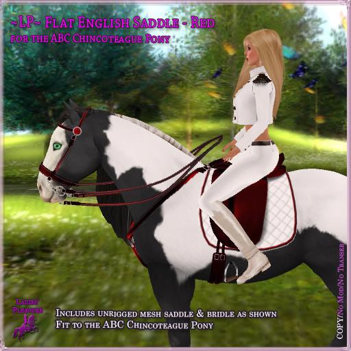 ~LP~ Flat English Set (BOXED) ABC Chincoteague Red