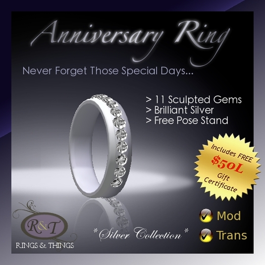 {R&T} Anniversary Ring - Silver