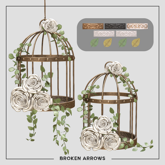 BROKEN ARROWS - Spring Cage - White