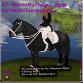~LP~ Flat English Set ABC Pony Dartmoor (Boxed) White