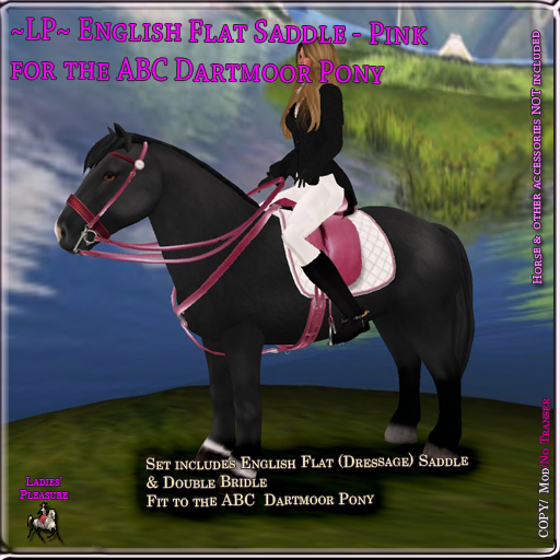 ~LP~ Flat English Set ABC Pony Dartmoor (Boxed) Pink
