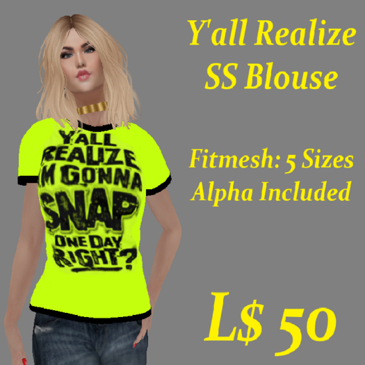 Blouse-Y'All Realize