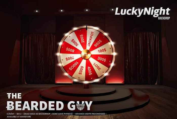 Lucky Night Backdrop PBR - The Bearded Guy 
