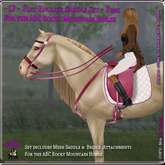 ~LP~ Flat English Set ABC Rocky Mountain Horse (boxed) Pink