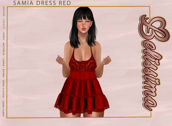 [Belissima]  Samia Dress Red