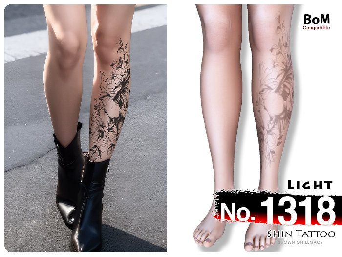 (Shin Tattoo) No.1318 Light