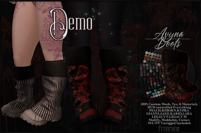:[P]:- Avyna Boots - DEMO
