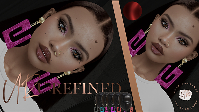 {U:Refined} Pela Earrings [Red]
