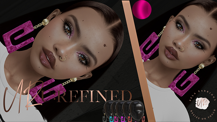 {U:Refined} Pela Earrings [Pink]