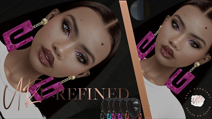 {U:Refined} Pela Earrings [Black]