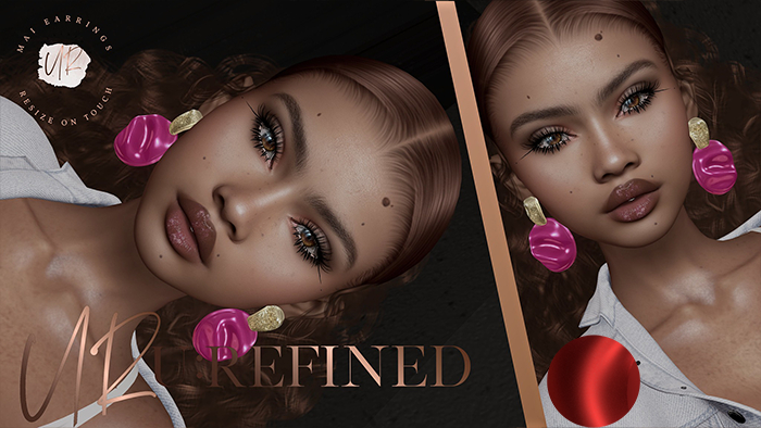 {U:Refined} Mai Earrings [Red]