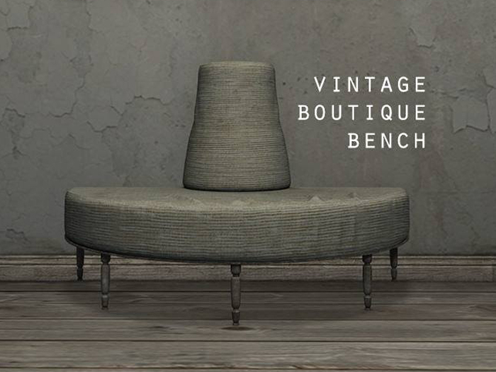 junk. vintage boutique bench.