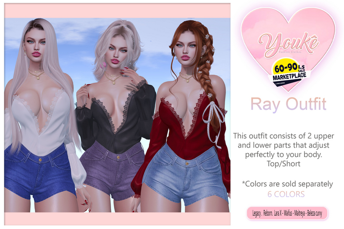 .:: Youke.::Ray MegaPack Top & Shorts