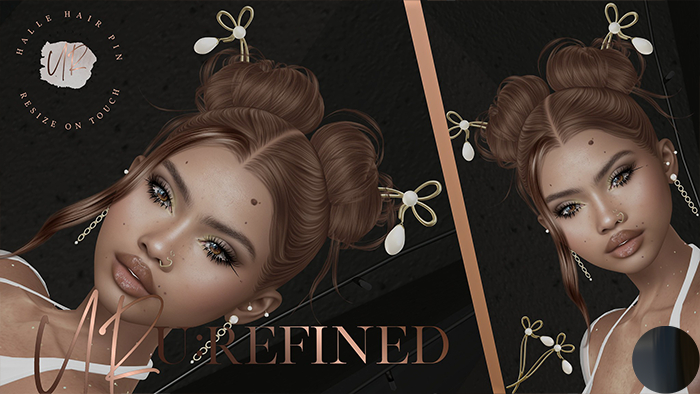 {U:Refined} Halle Hair Pin [BLACK]