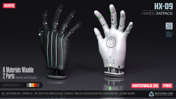 HX-09 HANDS (FATPACK + PBR) (BENTO) [Neurolab Inc.]