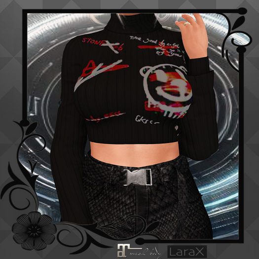 V2V Punk sweater  SCRIBBLE  (add me )