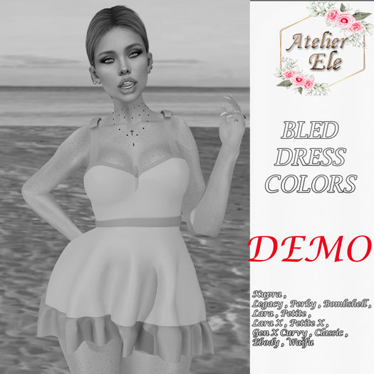Second Life Marketplace - {AE} [ DEMO ] BLED DRESS COLORS