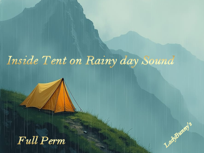 Bunny's sounds Inside Tent on Rainy Day-Full Perm Sounds
