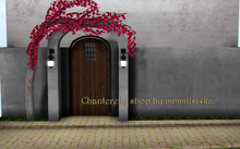 SAYO SCENES - Bougainvillea Hideaway Backdrop - COMMON