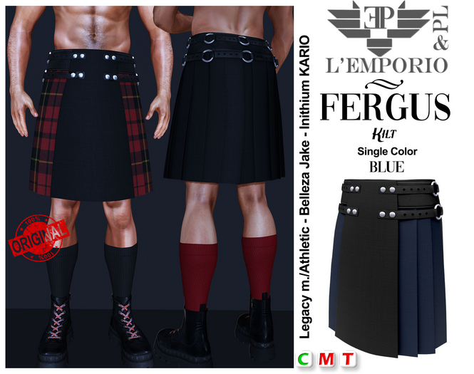 L'Emporio&PL ::*Fergus *:: Kilt -BLUE-