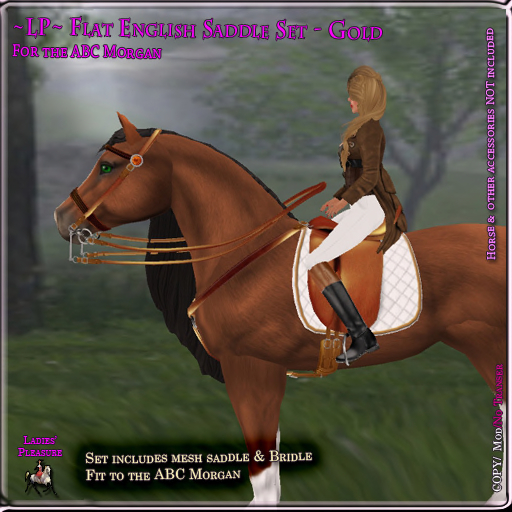 ~LP~ Flat English Set ABC Morgan (boxed) Gold