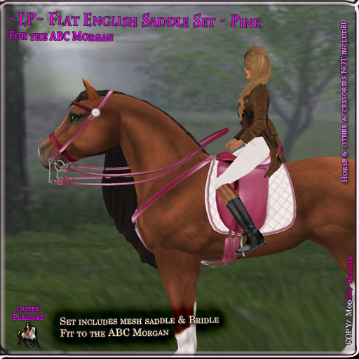 ~LP~ Flat English Set ABC Morgan (boxed) Pink